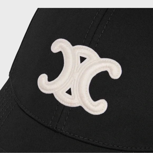 Celine Black Cap with White Accents - Picture 2 of 4